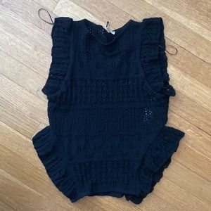Black Zara knit tank